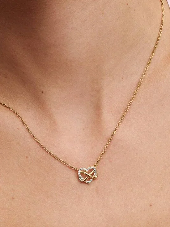 Pandora Sparkling Infinity Heart Collier Necklace - Picture 2 of 5